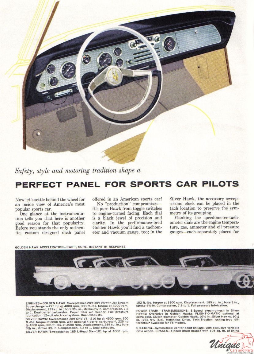 1957 Studebaker Hawk Brochure Page 8